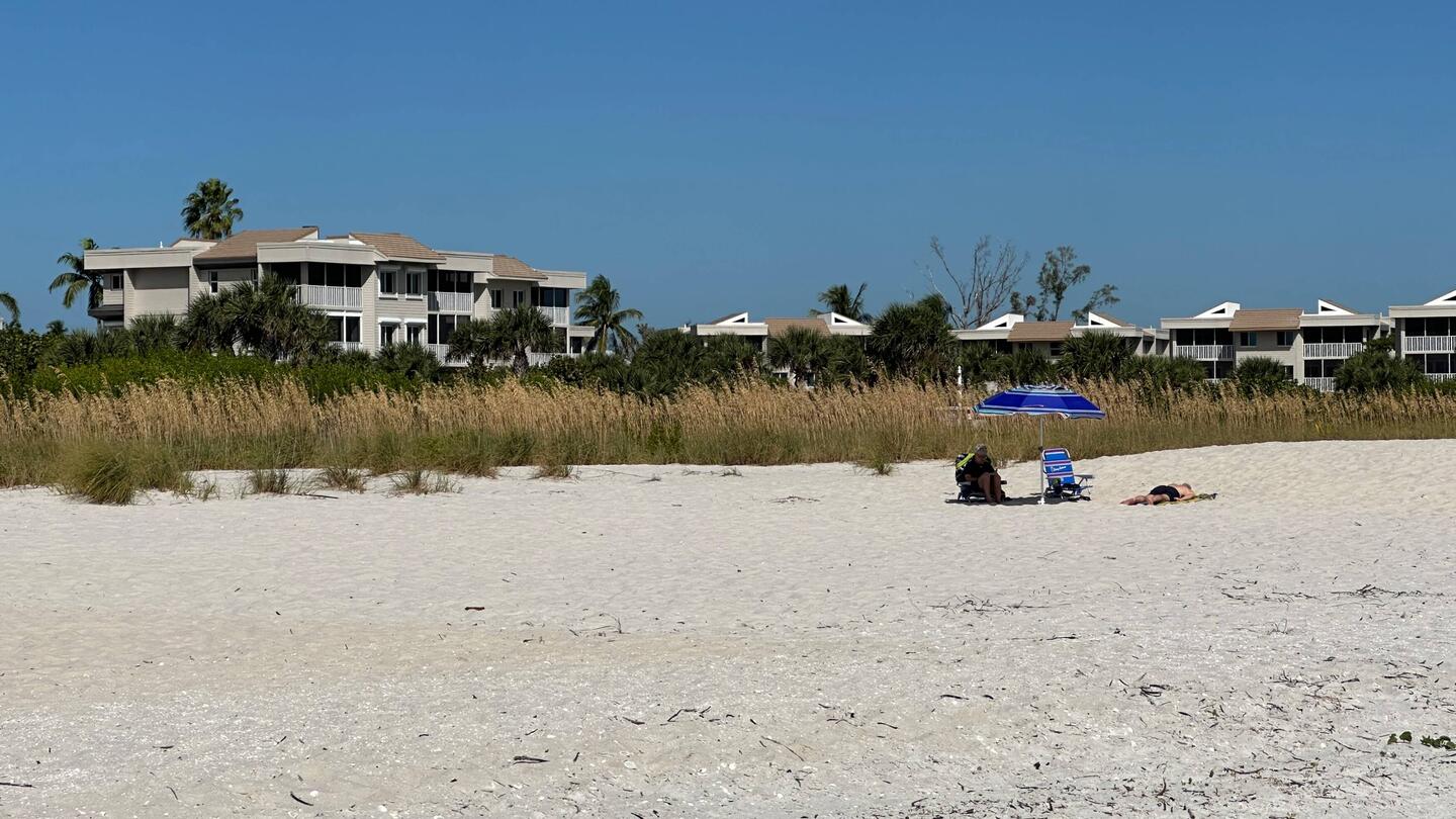 Our timeshare is the second balcony from the left.