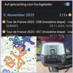 212 Geochaches gefunden und auf 61,69km geradelt
