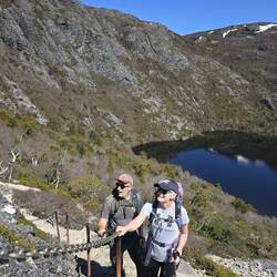 Getting ready for the steep ascent