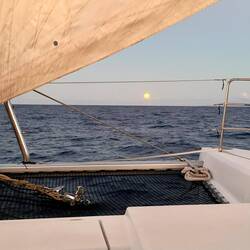 Monduntergang am 2. Morgen.