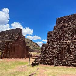 Massive road gate built by the Wari people around 600 CE, later upgraded by Incas.