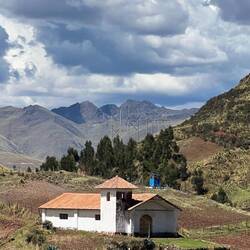 A quaint little church in great solitude