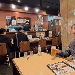 We found a place that has Takoaka's signature dish: black Ramen.