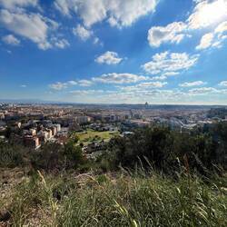 View over Rome from Via Francigena