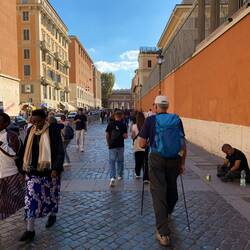 Last bit of the straight walk to St Peters