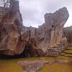 Two huge existing rocks inspired the Incas as wings of the Condor.