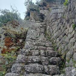It takes a bit of breathing to climb these steps!