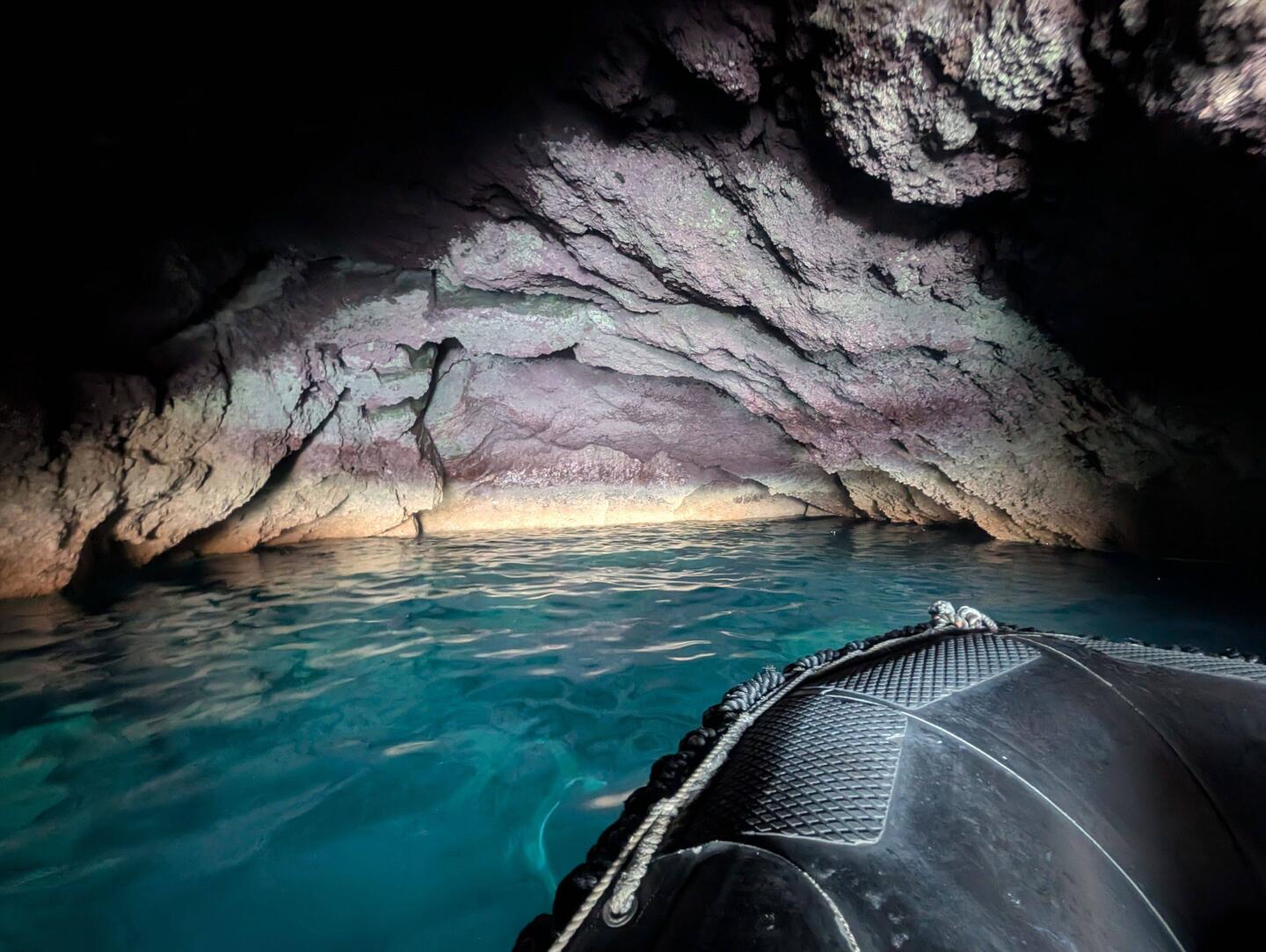 We explored every nook and cranny with the zodiacs