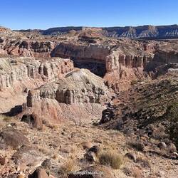 Entlang des Weges zu den Bentonite Hills