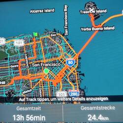 Da meistens nur 2 Std Parkzeit erlaubt waren, fuhren wir strategisch zu den Orten