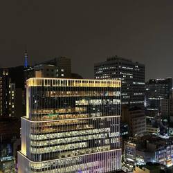 Blick von unserem Airbnb / View from our Airbnb