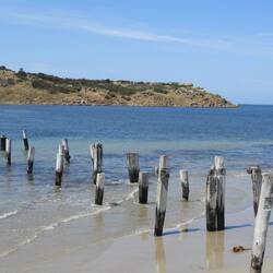 Remains of original causeway