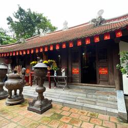 Small temple along the water