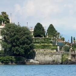 The terraces of the Garden of Love on Isola Bella ... from the boat ride back to Stresa.