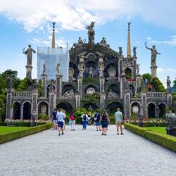 Teatro Massimo ... with a number of visitors when we first arrive — Isola Bella, Stresa.