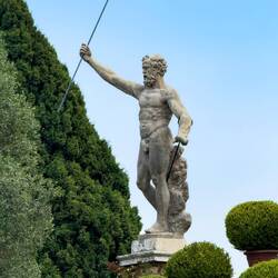 Statue of Neptune ... Teatro Massimo — Isola Bella, Stresa.