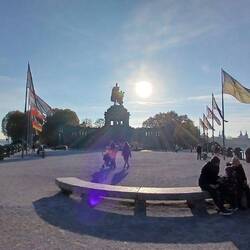 Mosel til højre og Rhinen til venstre