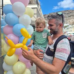 frisch aufgewacht noch mittel begeistert vom Spektakel hier