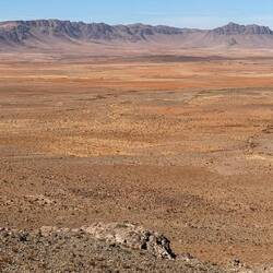 Blick in eine riesige Hochebene