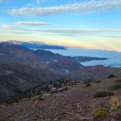 Morning glory above the clouds