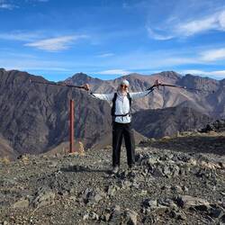 The peak at last! We have never huffed and puffed so much!