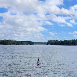 A view of the approach to The Ditch from the head of Choctawhatchee Bay