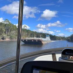 We pass one barge tow in The Ditch