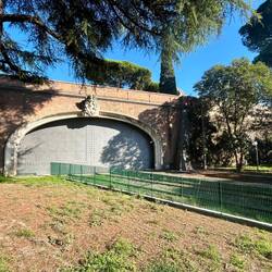 Vatican train track and gate