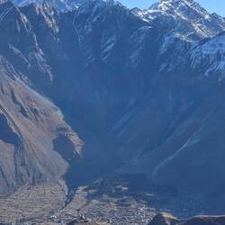 Looking back down on the church & valley from Dan's glacier hike