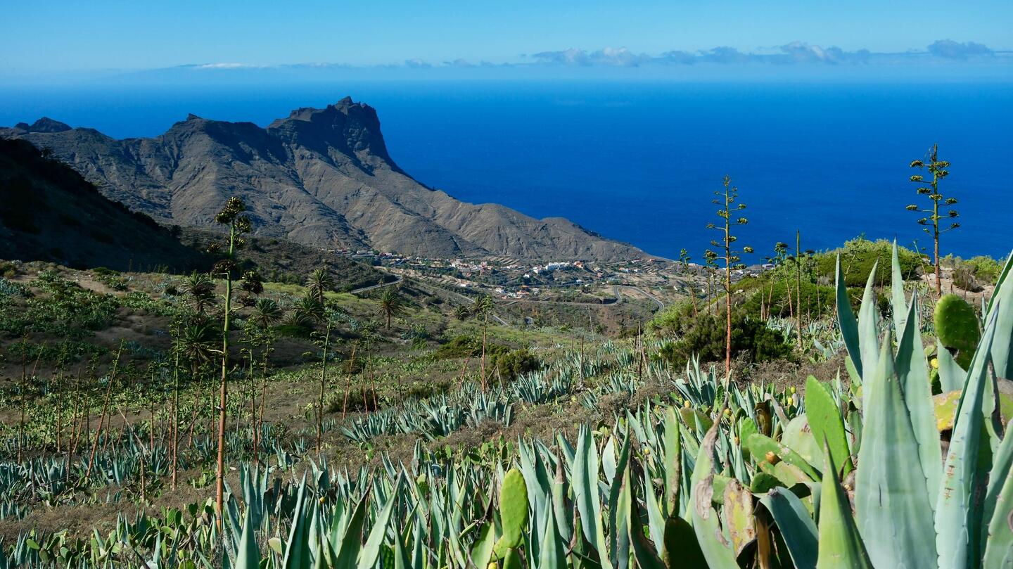 Blick auf Vallehermoso