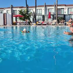 Entertainment geht auch im Pool