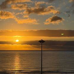 Sonnenaufgang (festgehalten von Maria bei der Morgenlaufrunde)