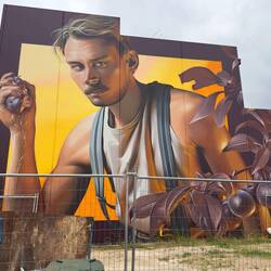 This mural by Smug One was my favorite. I liked how the plum's juiciness was presented.
