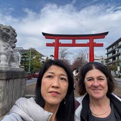 In Kamakura - Stadt auf dem Boulevard