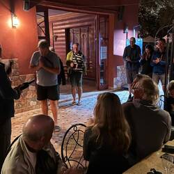 Verabschiedung von Andreas unserem Reiseleiter, er fliegt heute Nacht nach Deutschland