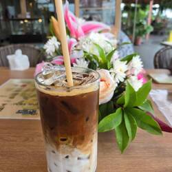 Samet Viewpoint Restaurant Iced Latte