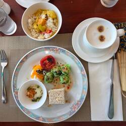 Dim Sum, Pochiertes Ei, Cashewchicken