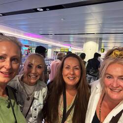 And the gang meets up at Changi