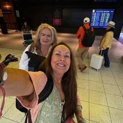 The girls heading out from Melbourne.
