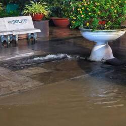 Überschwemmte Straßen