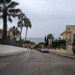 Zurück bei der Unterkunft mit wenig Sicht