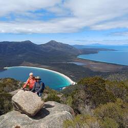Wine glass bay below