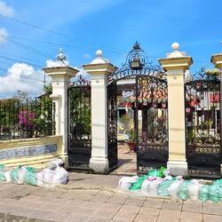 Bis vor wenigen Tagen war hier Hochwasser.