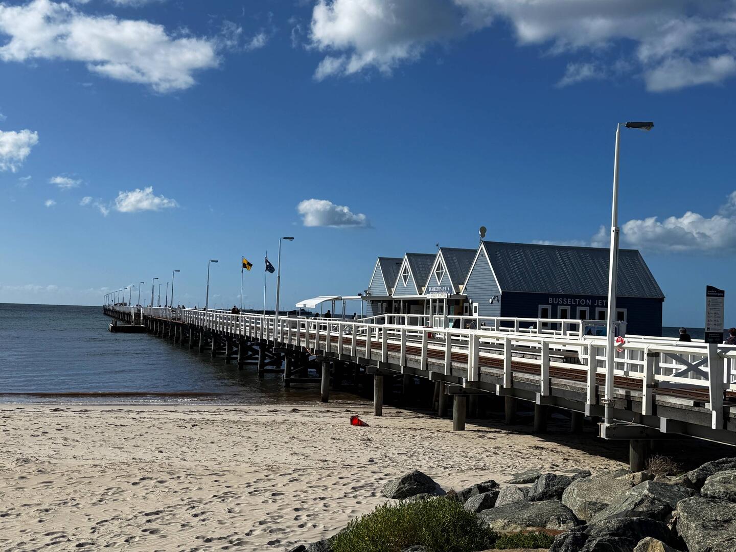 Busselton Jetty (1.8km long)
