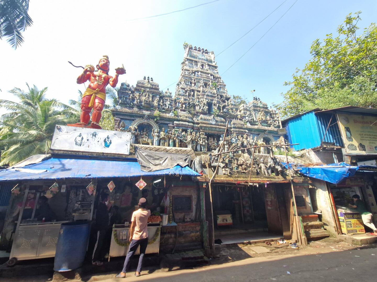 A temple in the slum.area