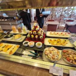 Business lounge food