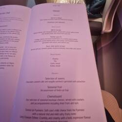 Menu...including lamb 😋