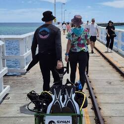 Ein weiter Weg mit der ganzen Ausrüstung