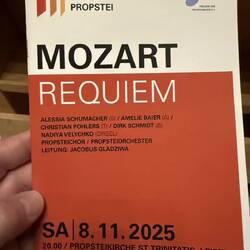 Prolog Vol. 2: Probstei mit dem Requiem von Mozart. "Jedem Ende wohnt ein Anfang inne." >Ton an<