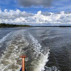 We've negotiated the head of East Bay and are into Wetappo Creek